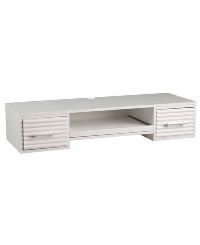 Southern Enterprises Tilton Wall Mount Desk In White