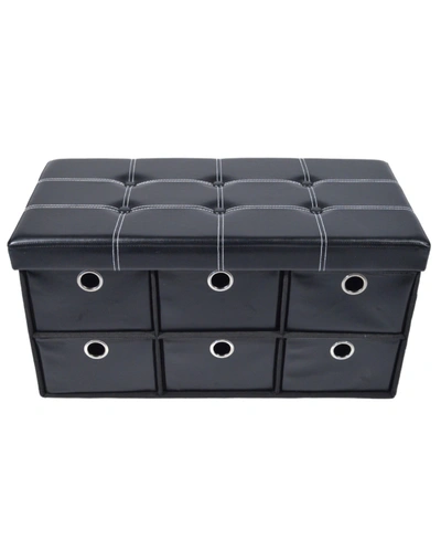 Achim Collapsible 6 Drawer Storage Ottoman