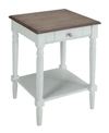 Convenience Concepts French Country 1 Drawer End Table With Shelf