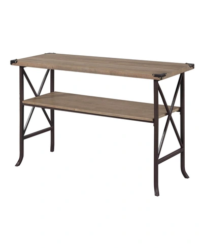 Convenience Concepts Brookline Console Table In Light Brown