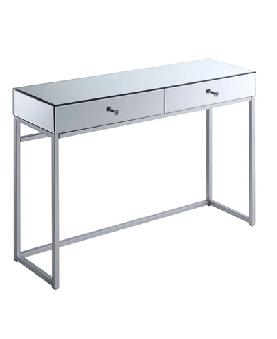 Convenience Concepts Reflections Console Table In Silver-tone