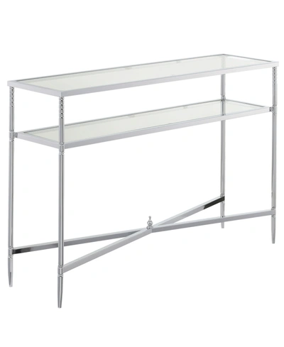 Convenience Concepts Tudor Console Table In Silver-tone