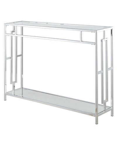 Convenience Concepts Town Square Console Table In White