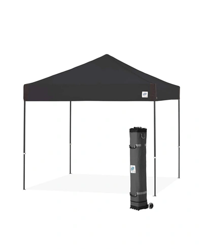 E-z Up Pyramid Instant Shelter Straight Leg Portable Popup Canopy Tent 100 Square Feet Of Shade In Black