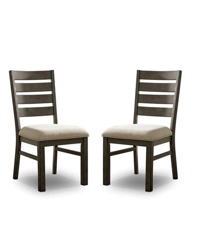 Furniture Of America Volney Padded Side Chairs (set Of 2) In Gray