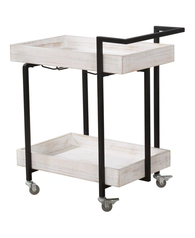 Furniture Of America Nolbyn 2-shelf Server Cart In Light Beige