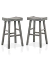 Furniture Of America Bora Saddle Bar Stool, Set Of 2