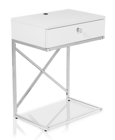 Furniture Of America Stelline 1-shelf End Table In White