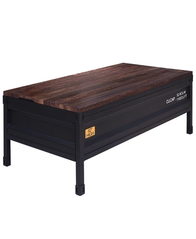 Furniture Of America Garrah Rectangle Coffee Table In Black