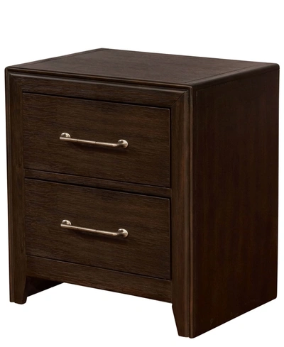 Furniture Of America Caribou 2-drawer Nightstand In Brown