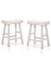 Furniture Of America Bora Saddle Bar Stool, Set Of 2