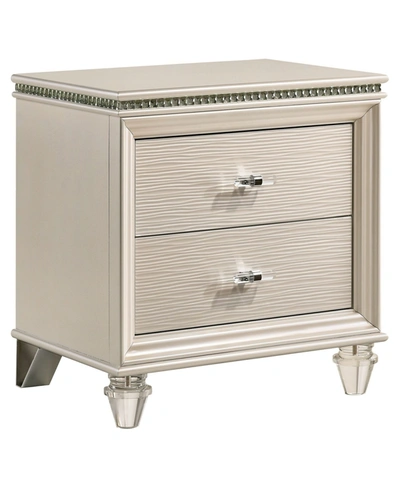 Furniture Of America Shayer Pearl 2-drawer Nightstand In Off-white