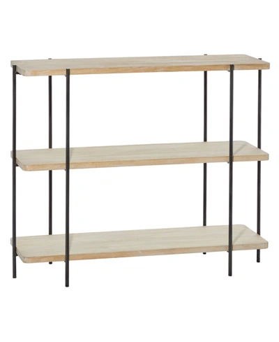 Rosemary Lane Contemporary Metal Console Table In Beige