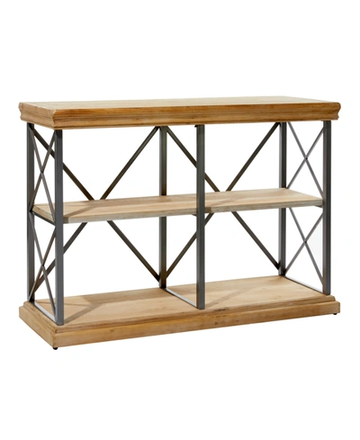 Rosemary Lane Industrial Shelving Unit In Brown