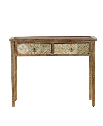 Rosemary Lane Farmhouse Desk In Brown