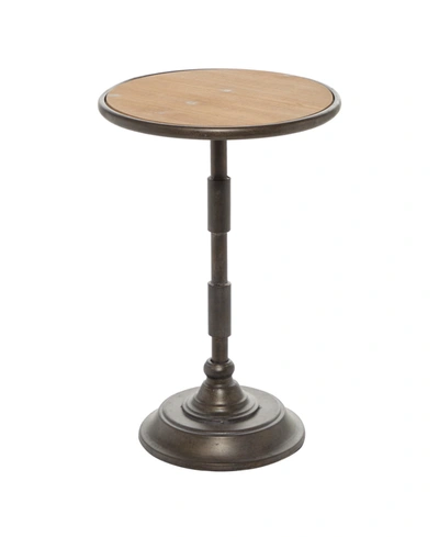 Rosemary Lane Industrial Wood Accent Table In Black