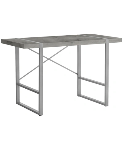 Monarch Specialties Desk With Metal Legs In Gray