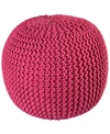 ST. CROIX 16" COTTON ROPE POUF OTTOMAN