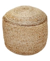 ST. CROIX 20" WOVEN JUTE POUF