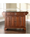 Crosley Alexandria Solid Black Granite Top Kitchen Island