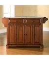 Crosley Alexandria Solid Black Granite Top Kitchen Island
