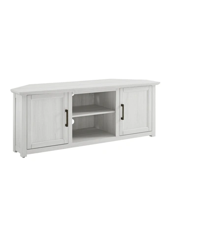 Crosley Camden 48" Corner Tv Stand In White