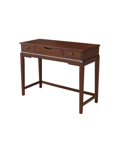 International Concepts Vanity Table In Brown