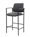 Boss Office Products Square Back Diamond Stool With Arm