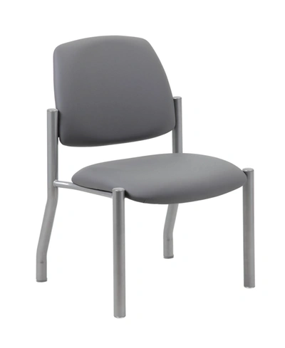 Boss Office Products Armless Guest Chair In Gray