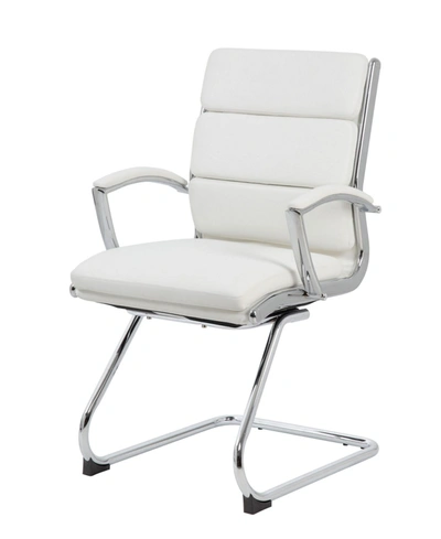 Boss Office Products Executive Mid-back Chair In White