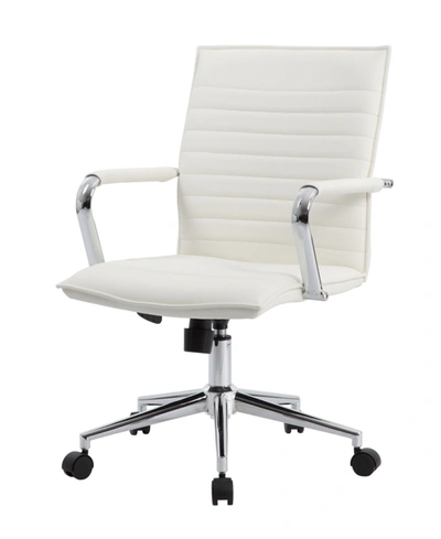 Boss Office Products Hospitality Chair In White