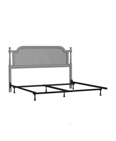 Hillsdale Melanie Headboard With Frame, King In French Gray
