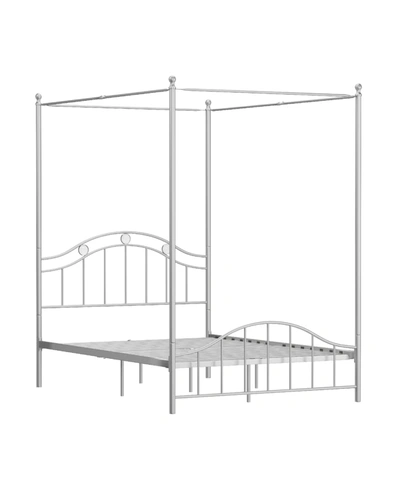 Hillsdale Vivian Canopy Bed, Full In Silver-tone