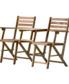AB HOME FOLDING ATTACHED CHAIRS AND TABLE