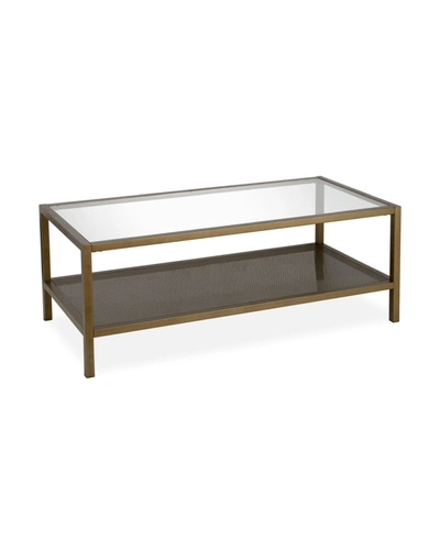 Hudson & Canal Rigan Coffee Table In Gold-tone