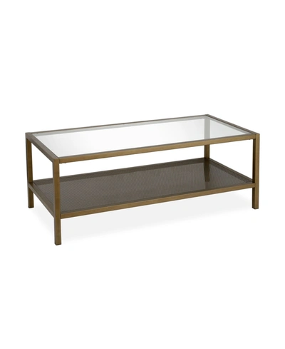 Hudson & Canal Rigan Coffee Table In Gold