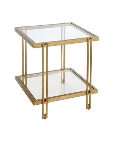 Hudson & Canal Inez Side Table In Gold-tone
