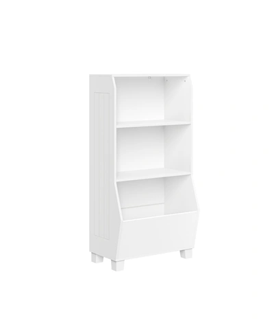 Riverridge Home Kids Bookcase With Toy Organizer In White