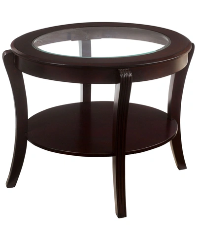 Furniture Of America Stemplez Espresso End Table In Dark Brown