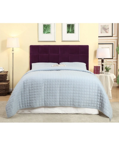 Furniture Of America Closeout Hellan Full Queen Upholstered Headboard In Purple