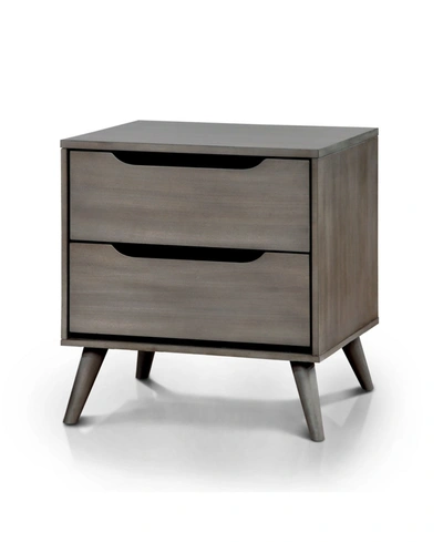 Furniture Of America Adelie 2-drawer Nightstand In Grey