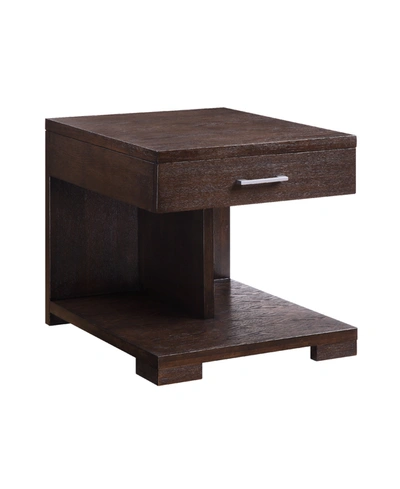 Acme Furniture Niamey End Table In Brown