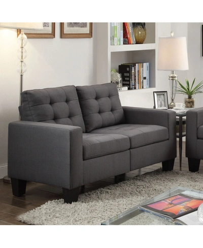 Acme Furniture Earsom Loveseat In Gray