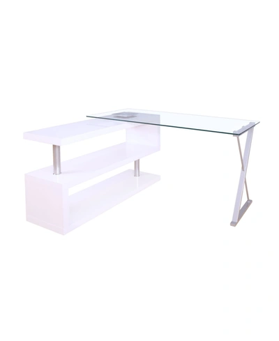Acme Furniture Buck Desk With Swivel In White