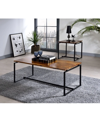 Acme Furniture Jurgen 3-piece Coffee And End Tables Set In Black