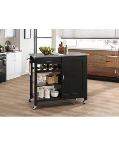 Acme Furniture Ottawa Kitchen Cart In Black