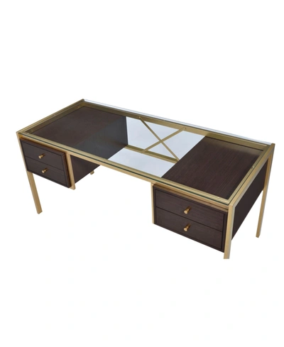 Acme Furniture Yumia Desk In Gold