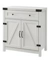 Walker Edison Farmhouse Barn Door Accent Cabinet