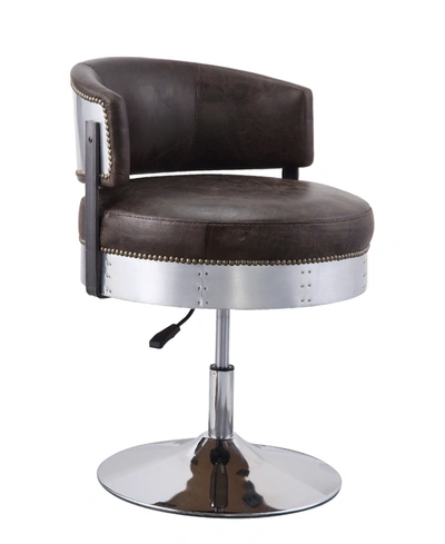 Acme Furniture Brancaster Swivel Adjustable Chair In Brown