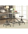 ACME FURNITURE FATIMA 3-PIECE ADJUSTABLE COUNTER HEIGHT SET